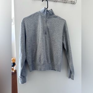 Aritzia Waffle Quarter Zip Sweater